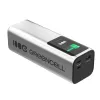 Nešiojama baterija Green Cell PBGC25UD, 25200 mAh, Li‑Ion, 140 W bendra galia, 2× USB‑C + 1× USB‑A, OLED ekranas, aliuminis korpusas