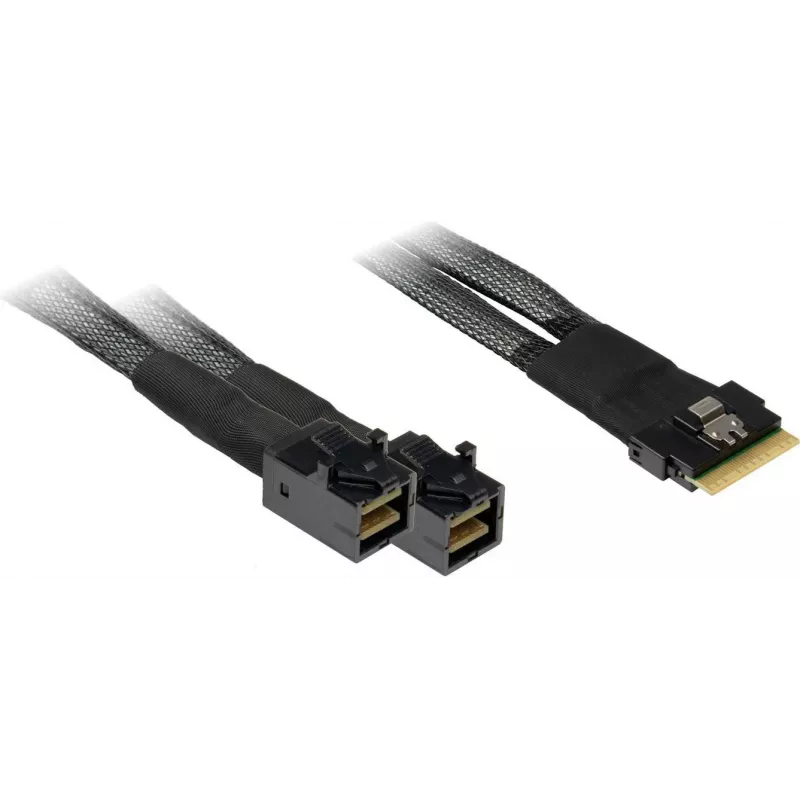 Inter-Tech SFF-8654 8i 2x SFF-8643 juodas