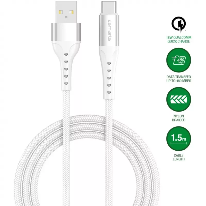 4smarts USB 2.0 laidas Duomenų ir įkrovimo laidas C 541455 - Laidas - Skaitmeninis/Duomenų