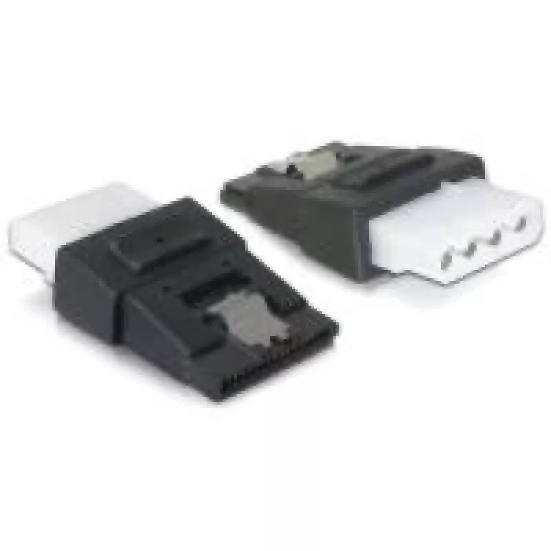 Jungčių adapteris DeLOCK 65046 4 kontaktų Molex į 15 kontaktų SATA juodas