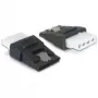 Jungčių adapteris DeLOCK 65046 4 kontaktų Molex į 15 kontaktų SATA juodas