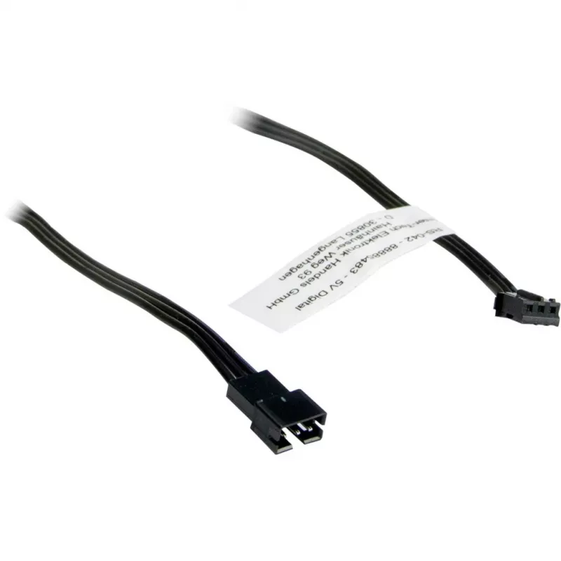 Kompiuterio korpuso apšvietimo rinkinys INTER-TECH RS-042 RGB — RGB LED juostelė 1000 mm, 10 mm pločio, juoda