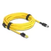 Tinklo kabelis DeLOCK 81253 juodas geltonas 5m Cat6