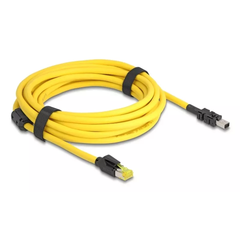 Tinklo kabelis DeLOCK 81253 juodas geltonas 5m Cat6
