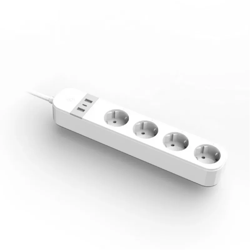 Išmanusis elektros lizdas Gembird TSL-PS-S4U-01-W 4 kintamosios srovės lizdai 3880 W balta