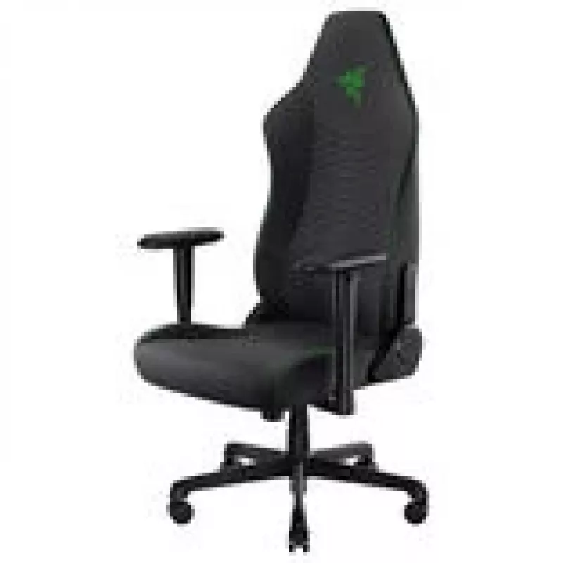 Žaidimų kėdė Razer Iskur V2 X Fabric juoda — ergonomiškas dizainas, juosmens atrama, medžiaginiai apmušalai
