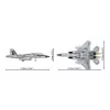 Cobi Building Blocks Boeing F-15EX Eagle II modelio rinkinys COIB-5900, kolekcinis mastelio konstrukcinis rinkinys