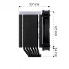 Endorfa Fortis 5 ARGB Juoda CPU aušintuvas