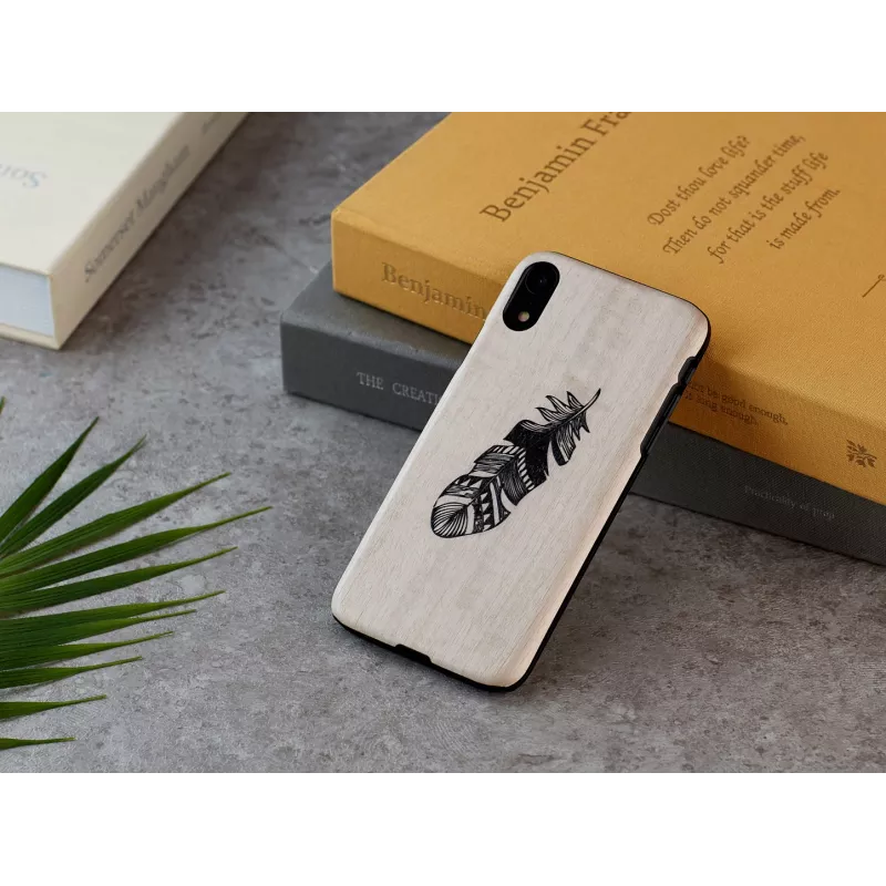 man and wood išmaniojo telefono dėklas iPhone XR, Indian Juoda, apsauginis kietas apvalkalas