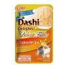 Šlapias kačių skanėstas INABA Dashi Delights Delicate Flakes Chicken 40 g — dietinis, 86% drėgmės, 12% baltymų