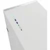 VK02 Lite, bokšto korpusas baltas, grūdintas stiklas