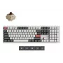 Mechaninė pilno dydžio klaviatūra Keychron Q6 Ultra 8K — USB, RF belaidė, Bluetooth, RGB, balta