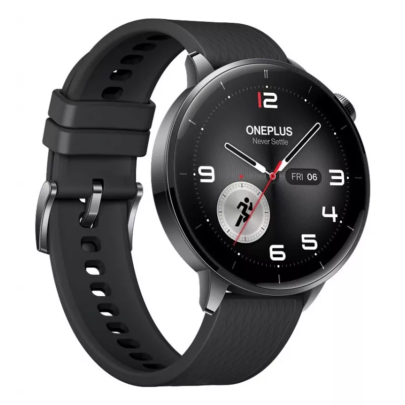 ONEPLUS Watch 3 43 mm išmanusis laikrodis — 1,32 colio AMOLED, Snapdragon W5, GPS, NFC, IP68, 5 ATM, 354 mAh, nerūdijančio plieno korpusas