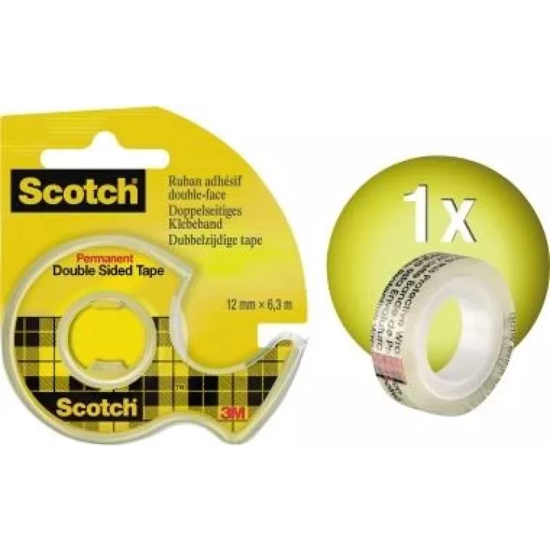 Scotch Doppels. Lipni juosta + dozatorius 12mm x 6,3 136D-MDEU