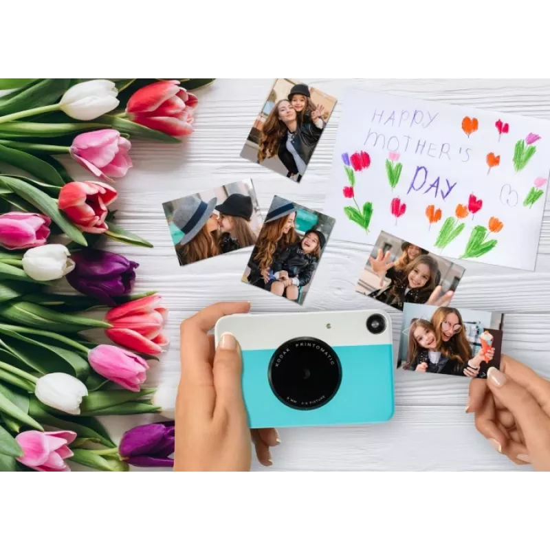 Kodak PRINTOMATIC Momentinio spausdinimo fotoaparatas, 2x3'', Mėlynas