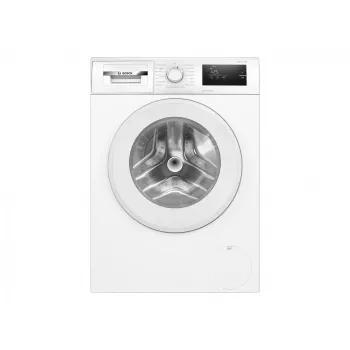 Bosch skalbimo mašina | WAN2808LSN | Energinio efektyvumo klasė A | Pakrovimas iš priekio | Skalbimo talpa 8 kg | 1400 aps./min. | Gylis 63 cm | Plotis 60 cm | Ekranas | LED | Garų funkcija | Balta