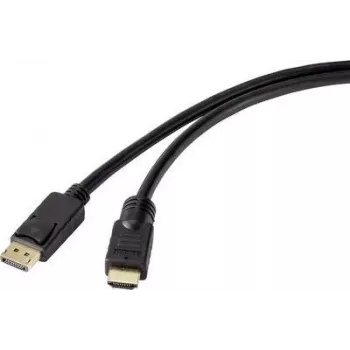Renkforce RF-4581870 HDMI laidas 10 m HDMI A tipo (standartinis) juodas (RF-4581870)