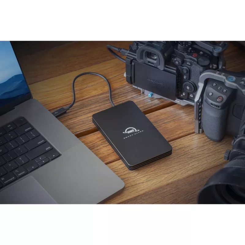 OWC Envoy Ultra - SSD - 2 TB - išorinis (nešiojamasis) - M.2 NVMe (M.2 NVMe) - Thunderbolt 5 (USB-C jungtis) - juoda (OWCTB5ENVU02)
