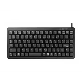 CHERRY Compact , Combo (USB + PS/2), DE klaviatūra, biuro USB + PS/2 QWERTY juoda