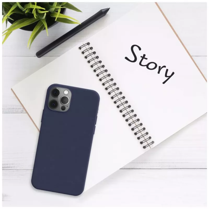 Telefono galinio dangtelio FIXED Samsung Galaxy A17 4G/5G — guminis mėlynas, apsauginis galinis dėklas