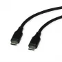 ROLINE USB 2.0 laidas C-C ST/ST silikoninis 60W 1m juodas - Laidas - Skaitmeninis/Duomenų (11.02.9120)