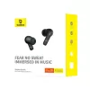 Baseus Bowie E20 Belaidės į ausis įdedamos ausinės Skambučiams/Muzikai Bluetooth Juoda