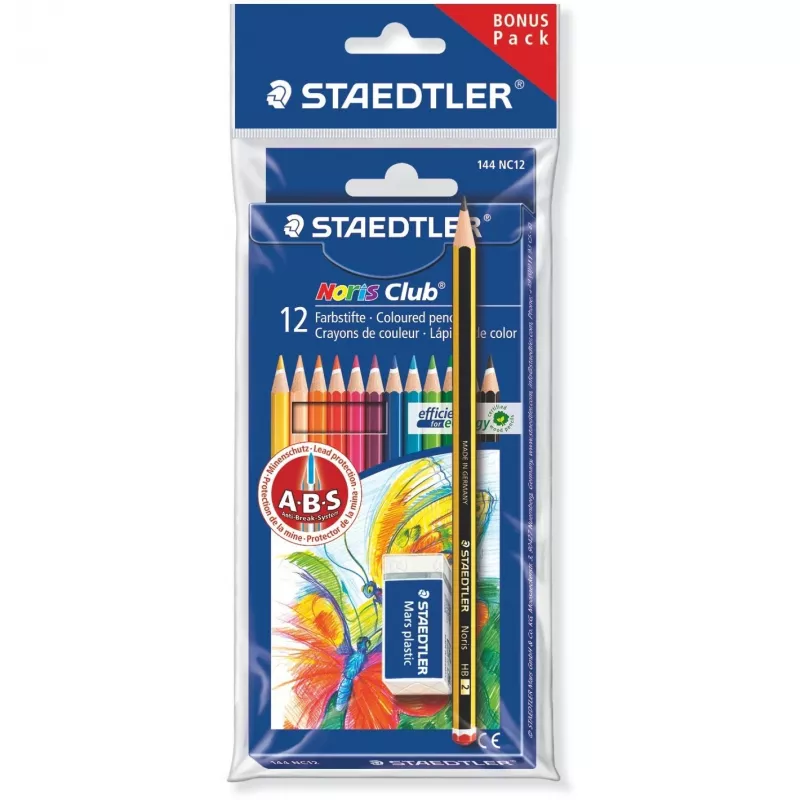 Spalvoti pieštukai „Staedtler Noris Club“ 144 rinkinys