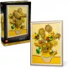 Sienų mozaikos rinkinys LEGO Art Vincent van Gogh Saulėgrąžos 3D mozaika, sienų meno rinkinys, 2615 dalių, 540×410×50 mm
