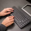 Mini belaidė klaviatūra Tellur TLL491251 juoda kompaktiško dizaino, nešiojamo išdėstymo