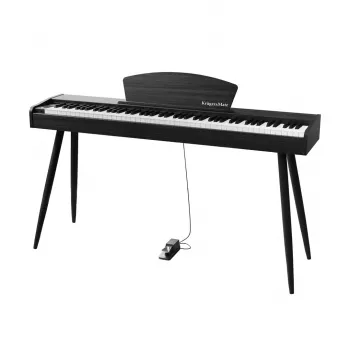Skaitmeninis pianinas Kruger & Matz KMDP-45P-BK — matinė juoda apdaila, svertiniai klavišai