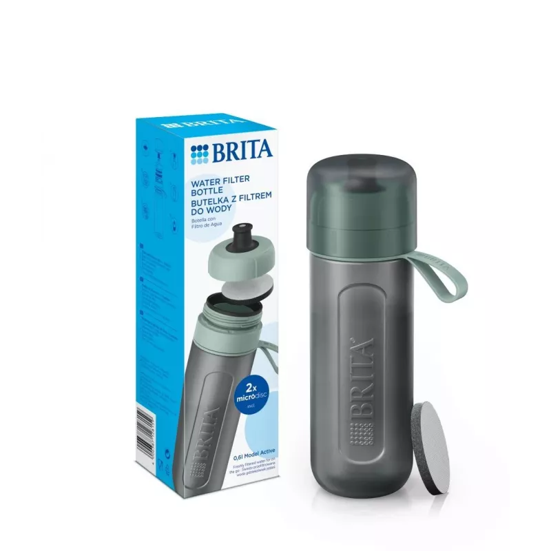Brita Sports vandens filtro butelis Active tamsiai žalias, žalias