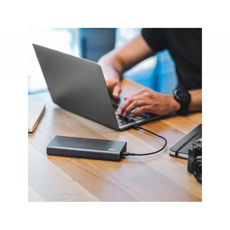 Green Cell KABGC30 USB kabelis USB 2.0 1.2 m USB C Juoda
