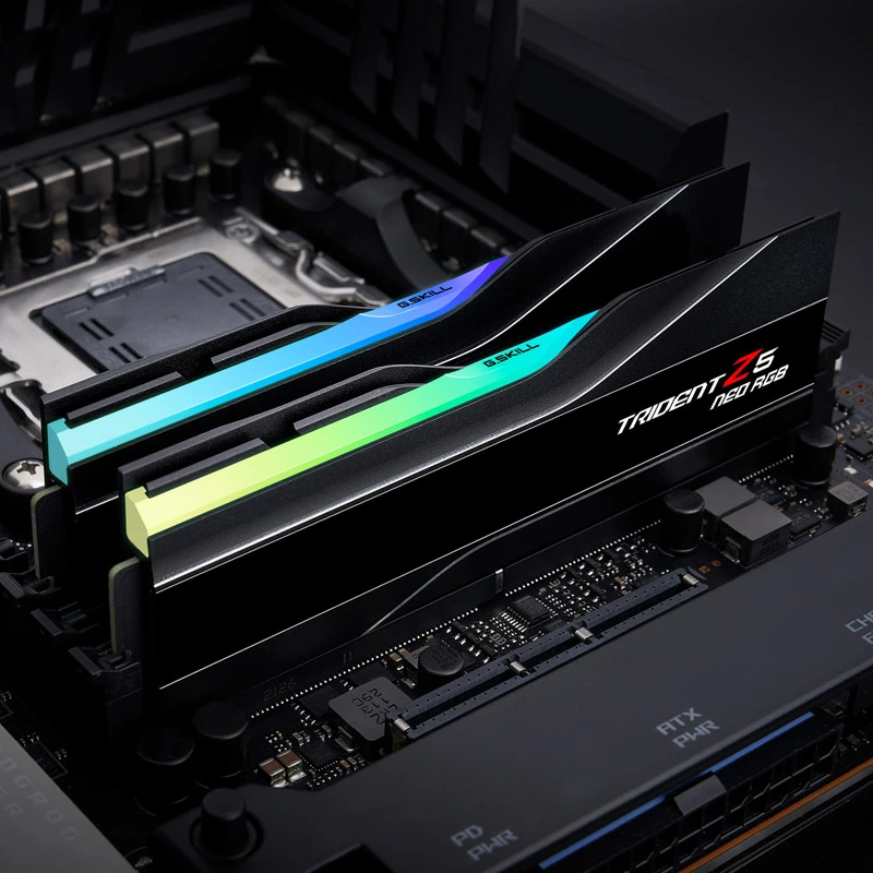 G.Skill Trident Z5 Neo EXPO RGB 64GB (2x32GB) DDR5 PC5-48000C30 6000MHz dviejų kanalų rinkinys