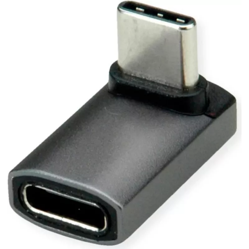 ROLINE USB4 40G Type C Adapter ST/BU 90° wide Alu (12.03.2934)