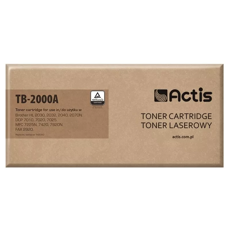 Actis TB-2000A toneris (pakaitalas Brother TN2000 / TN2005; Standard; 2500 puslapių; juodas)