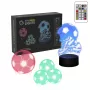 Stalinė lempa MANTA SNL124RGB RGB 3D šviesos dekoratyviniai rutuliai, spalvą keičiantis LED, dekoratyvinis apšvietimas