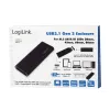 SSD korpusas LogiLink UA0314 juodas M.2
