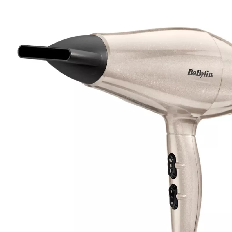 Plaukų džiovintuvas BABYLISS 5914PE — 2000 W, DC variklis, 3 šildymo lygiai, 2 greičiai, vėsaus oro funkcija, juoda/auksinė/rožinio aukso spalva