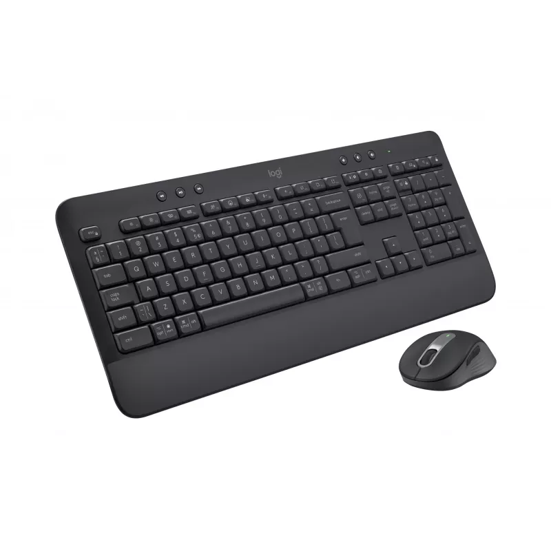 Logitech Signature MK650 verslui - Klaviatūros ir pelės rinkinys - Belaidis - 2,4 GHz, Bluetooth LE - QWERTY - Ispanų - Grafitas