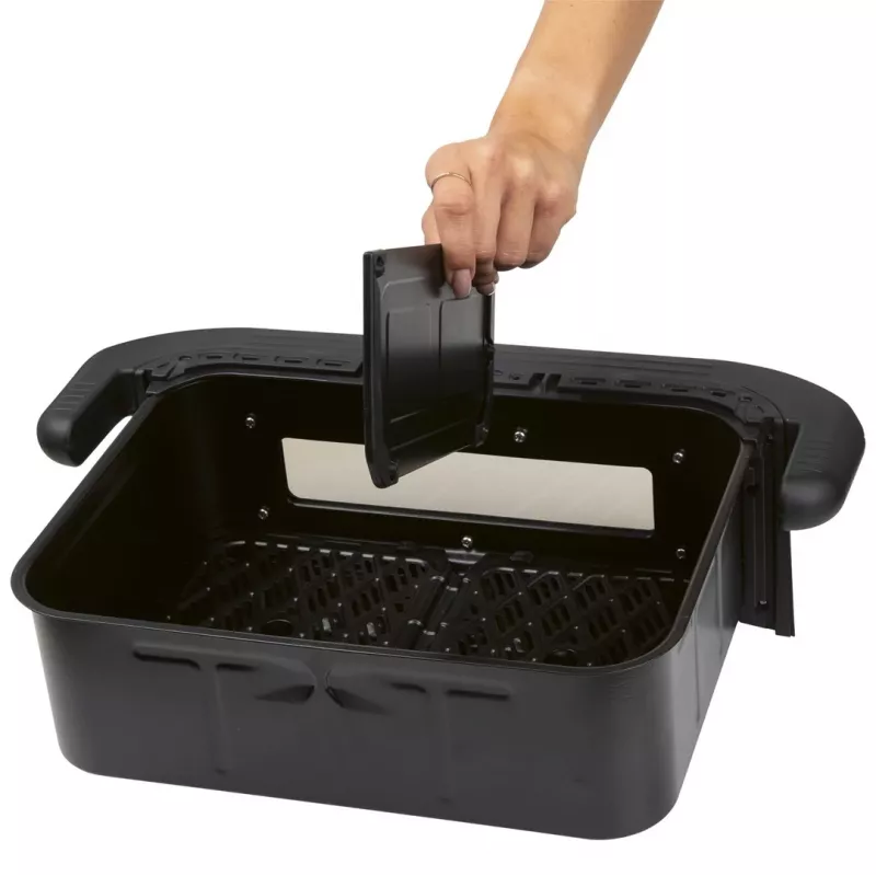 ProfiCook PC-FR 1313 H dviguba karšto oro gruzdintuvė, 10 L, 2400 W, juoda/nerūdijantis plienas
