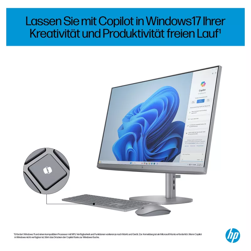 HP OmniStudio X All-in-One 27-cs0077ng (Sidabrinis. Windows 11 Home 64 bitų)