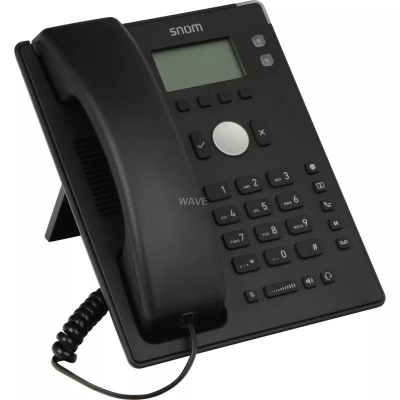 snom D120 - VoIP telefonas - trijų krypčių skambučiai - SIP - 2 laidai - juoda (4361)
