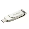 Hama C-Rotate Pro USB atmintinė 256 GB USB Type-A / USB Type-C 3.2 Gen 1 (3.1 Gen 1) sidabrinė