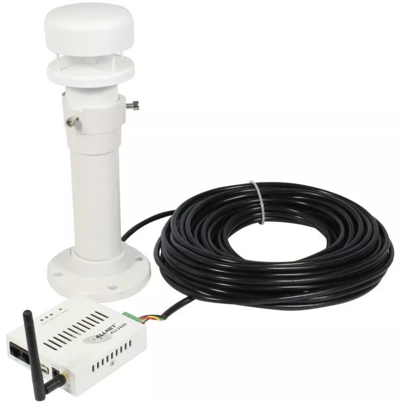Anemometras ALLNET ALL3420, skirtas IP pastatų automatizavimui, vėjo greičio matavimo prietaisas