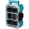 MAKTRAK Organizer compact , įrankių dėžė mėlyna/permatoma, permatomas dangtis