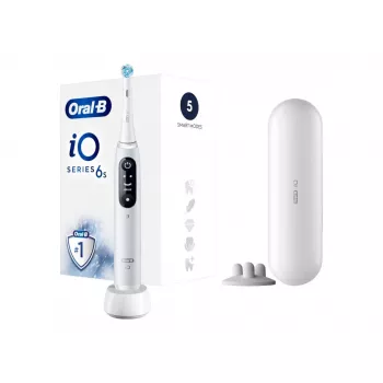 Braun Oral-B iO6 serijos elektrinis dantų šepetėlis, baltas