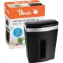 Peach PS600-10 popieriaus smulkintuvas Mikro pjovimo smulkinimas 63 dB Juoda, Sidabrinė