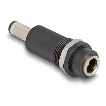 Adapteris DELOCK DC 5.5 x 2.1 mm (moteriška) į DC 5.5 x 2.5 mm (vyriška), juodas