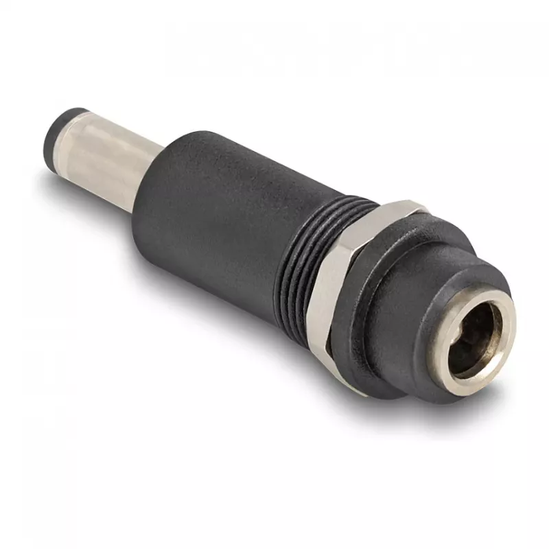Adapteris DELOCK DC 5.5 x 2.1 mm (moteriška) į DC 5.5 x 2.5 mm (vyriška), juodas