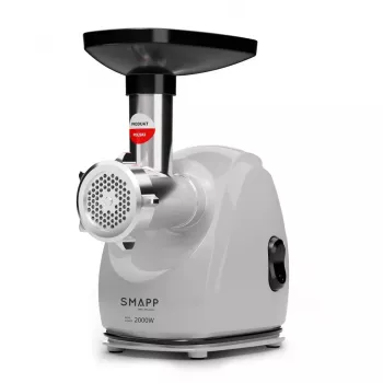 Elektrinė mėsmalė SMAPP 489.8 Graphite 2000 W, 1 greitis, 3 sieteliai, min. skylutė 2,7 mm, maks. 8 mm